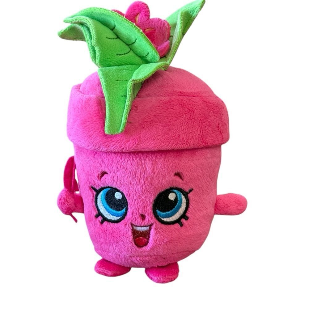 Shopkins Peta Plant Bean Plush 6" Stuffed Toy Pink Flowerpot Plant Lady Big Eyes